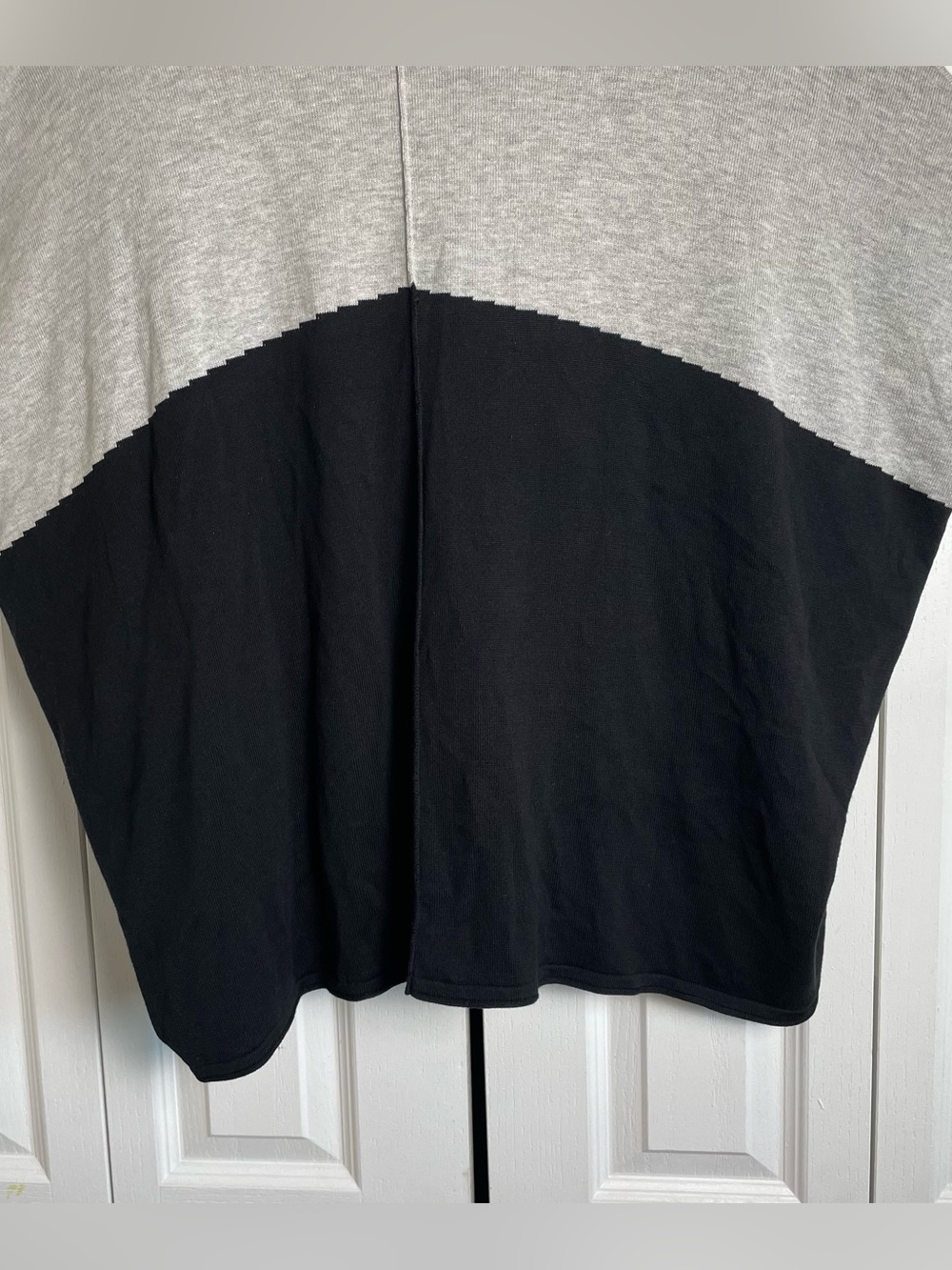 Andrea Jovine Open Front Cardigan Women’s S/M Color Block Oversized Wrap Cotton - Picture 7 of 12